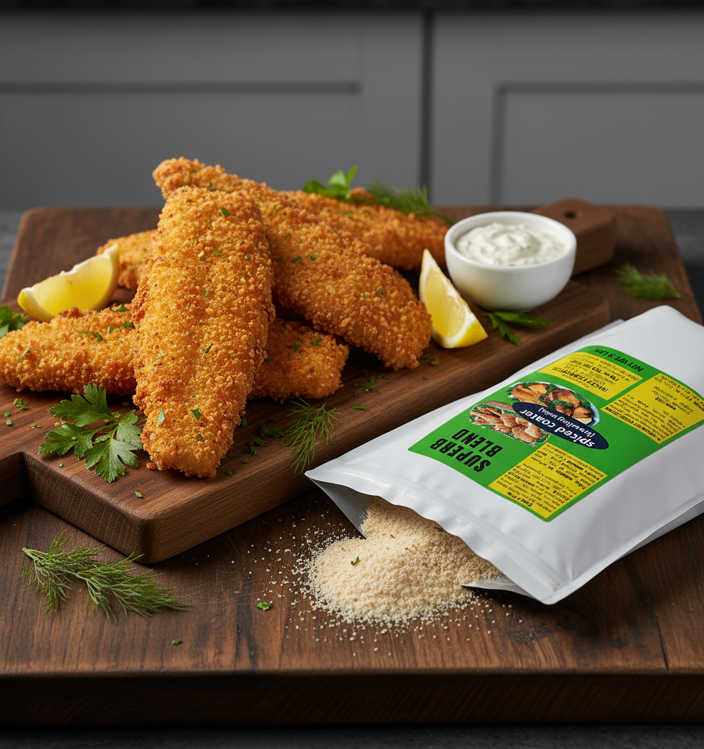 Crispy Pan-Fried Fish with SUPERB BLEND Breading Mix - Kalmes Foods