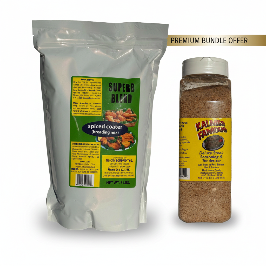 Kalmes Foods bundle packs - premium seasoning and breading value sets