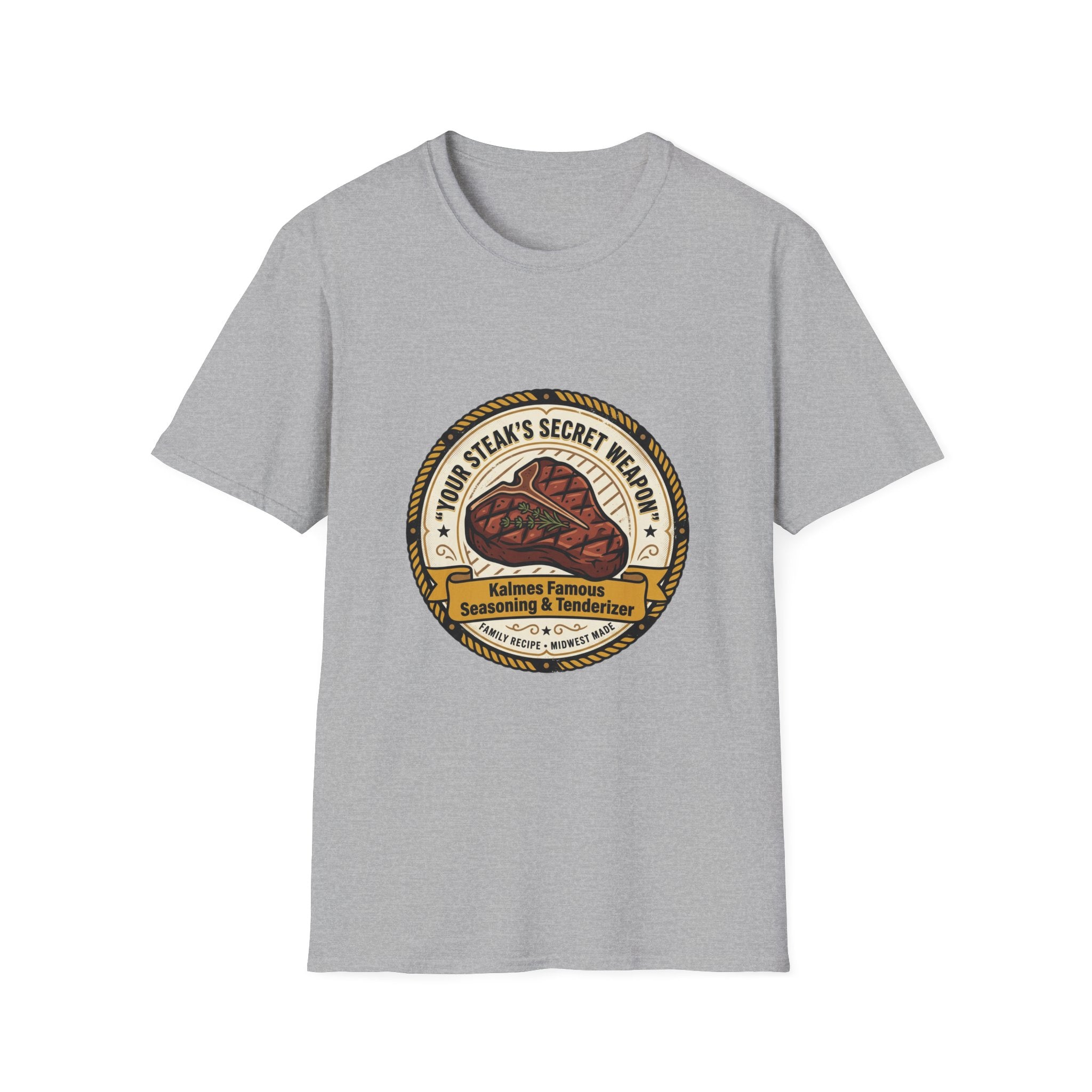 Steak Lover T‑Shirt — "Your Steak's Secret Weapon" Vintage Steak Badge Tee