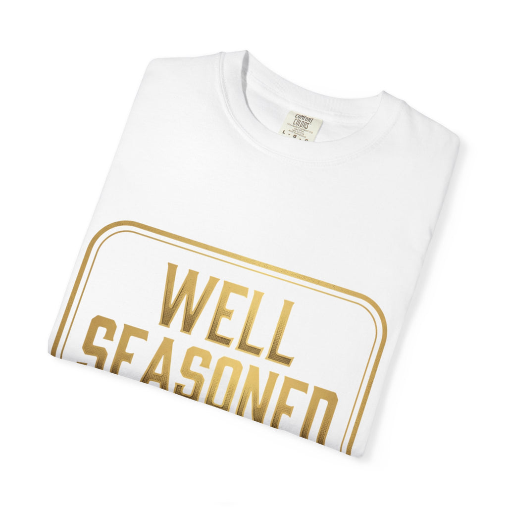 Well Seasoned T-Shirt — Funny BBQ & Grilling Tee ("Kalmes Tenderizer & Seasoning")