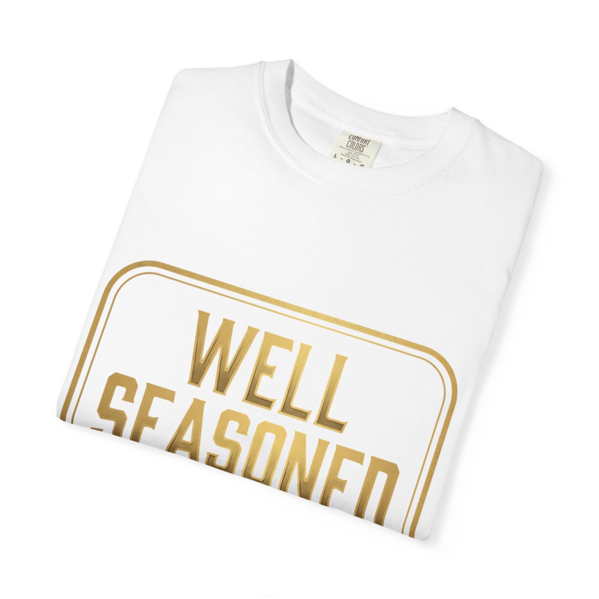Well Seasoned T-Shirt — Funny BBQ & Grilling Tee ("Kalmes Tenderizer & Seasoning")