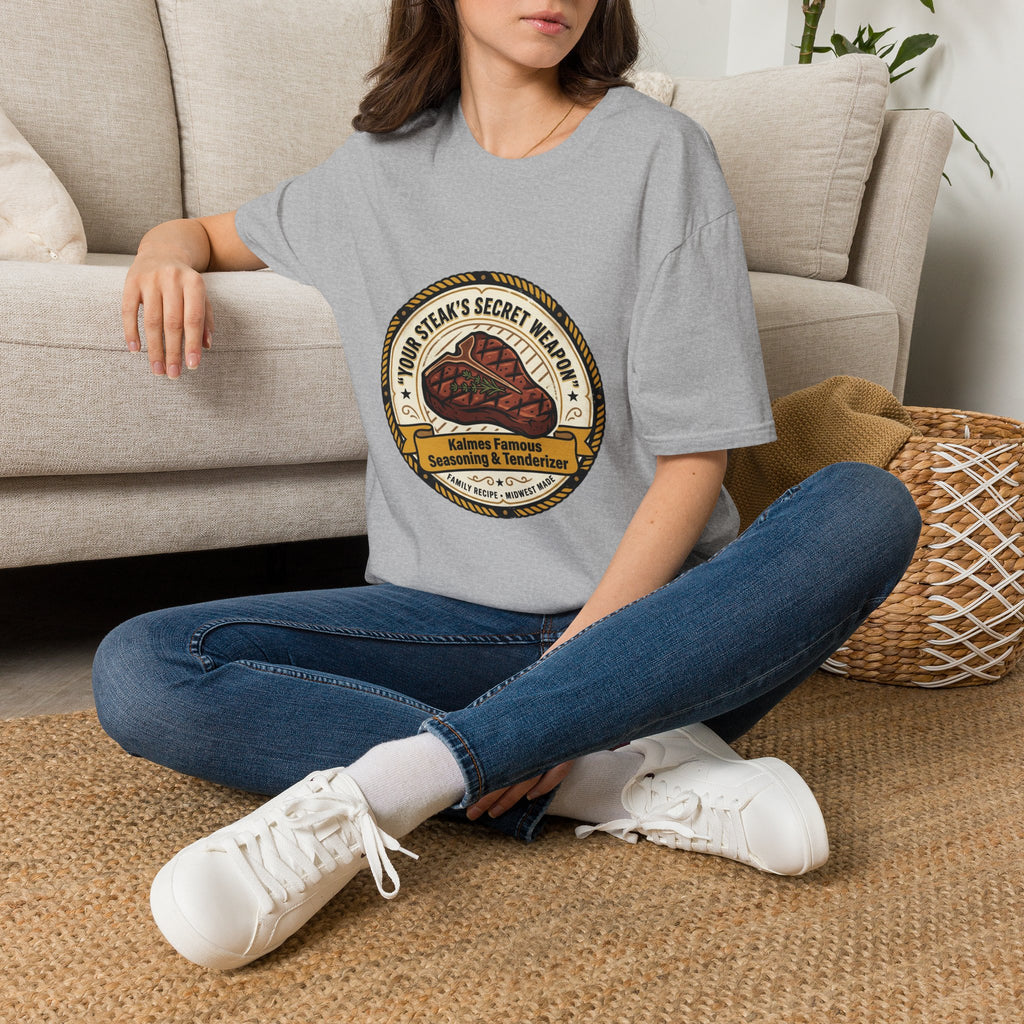 Steak Lover T‑Shirt — "Your Steak's Secret Weapon" Vintage Steak Badge Tee