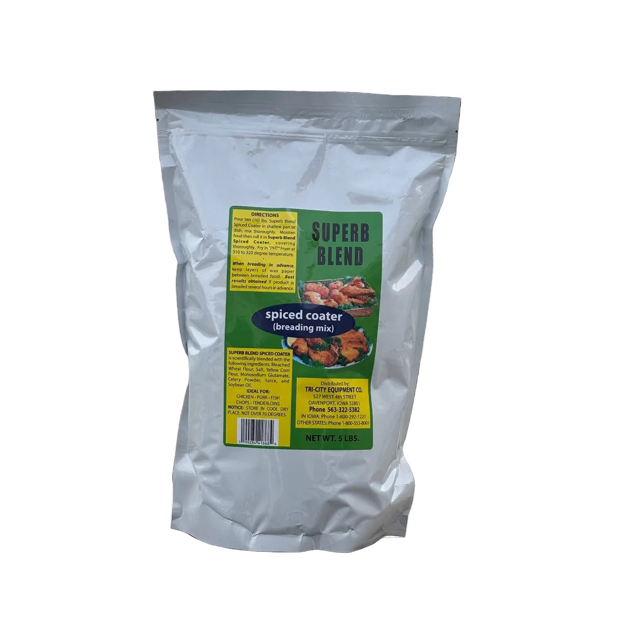 5 lb Superb Blend Spiced Coater Breading Mix - Kalmes Foods Co