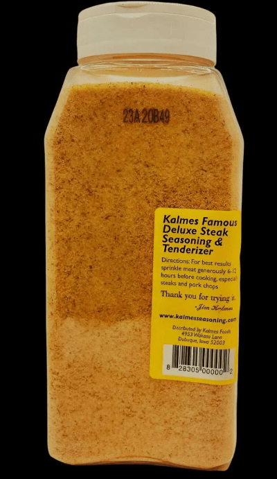 "Kalmes Famous 2-in-1 Steak Seasoning & Tenderizer - Family Recipe - Kalmes Foods