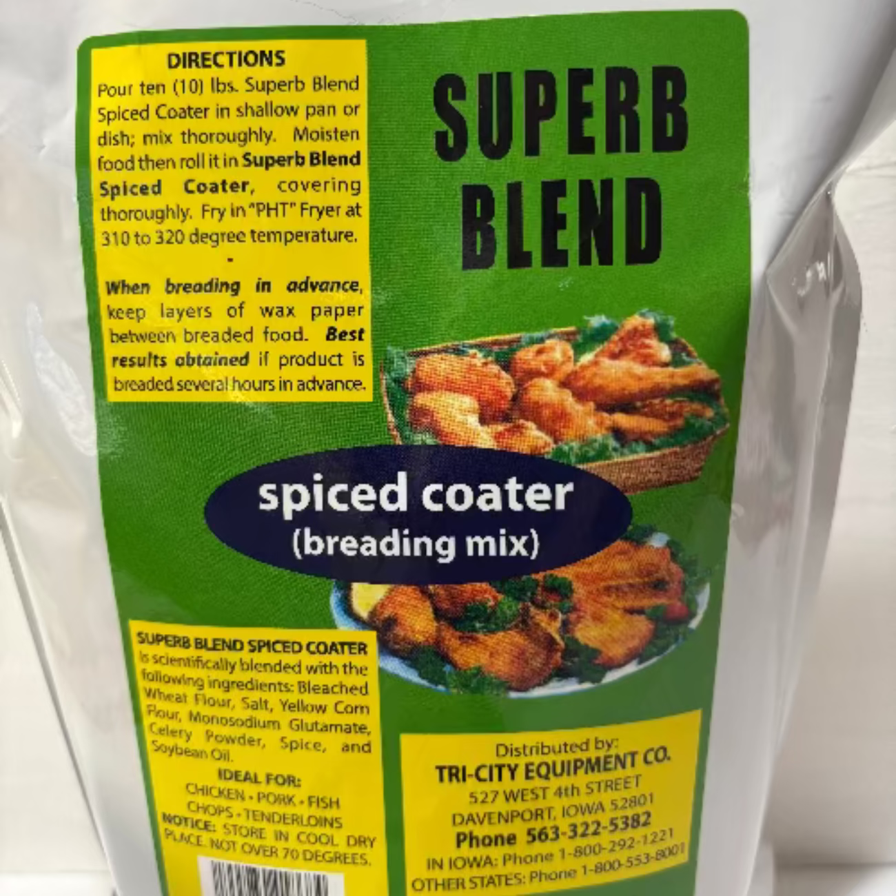 Crispy Coating Mix for Chicken, Pork & Fish" - "Triple Treat Coating Mix - Kalmes Foods