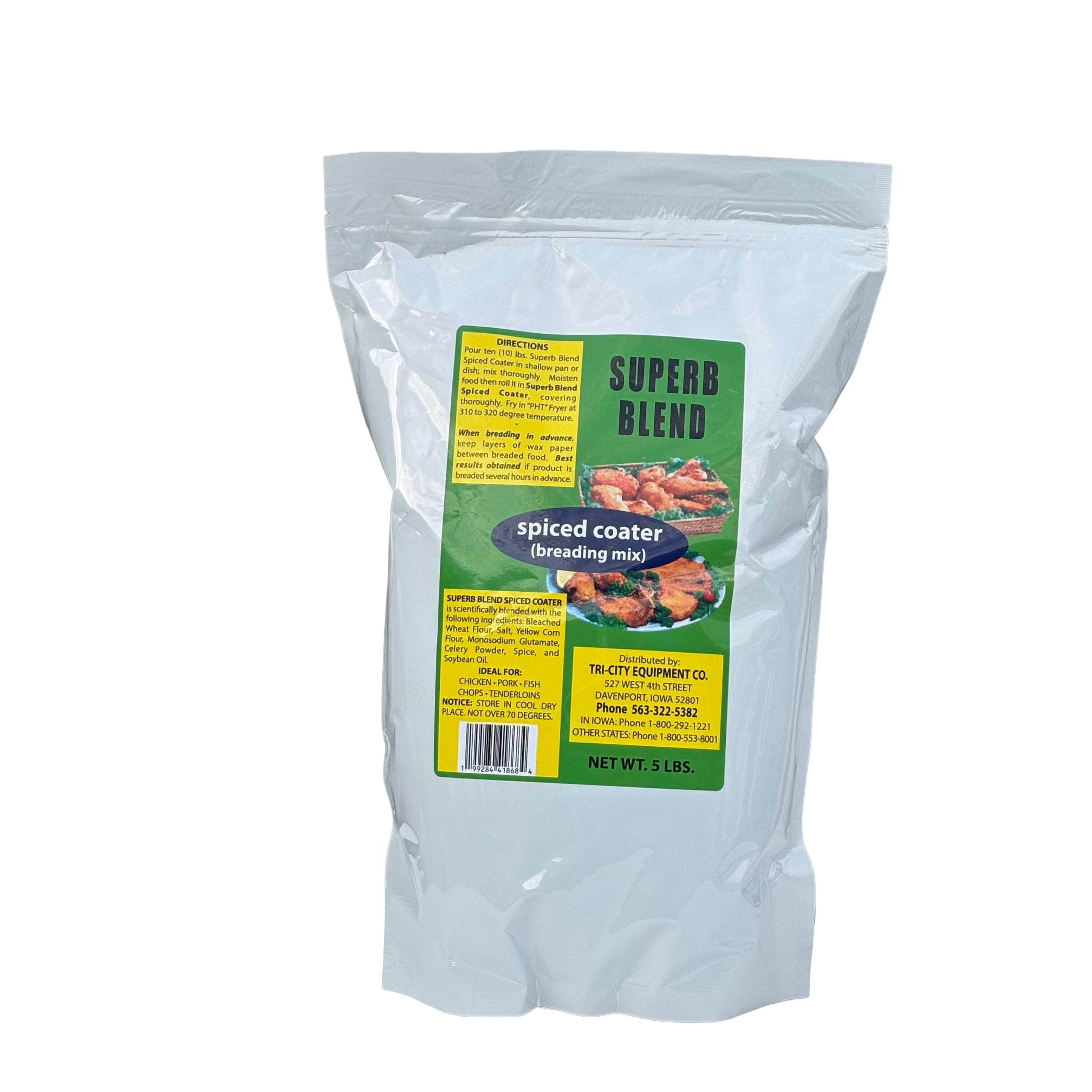 Superb Blend Spiced Coater Breading Mix for Crispy Chicken, Fish & Pork