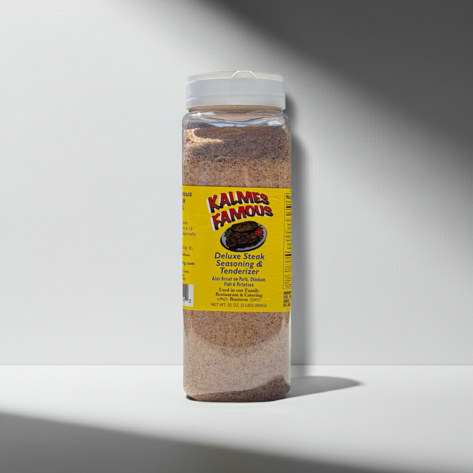 Kalmes Famous 2-in-1 Meat Tenderizer & Seasoning — 32 oz Bottle 
