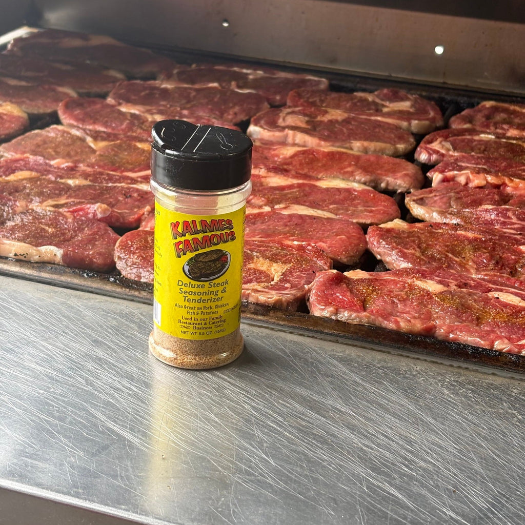 Kalmes Famous® 2-in-1 Seasoning & Meat Tenderizer, 5.5 oz Retail Bottle - Kalmes Foods Co