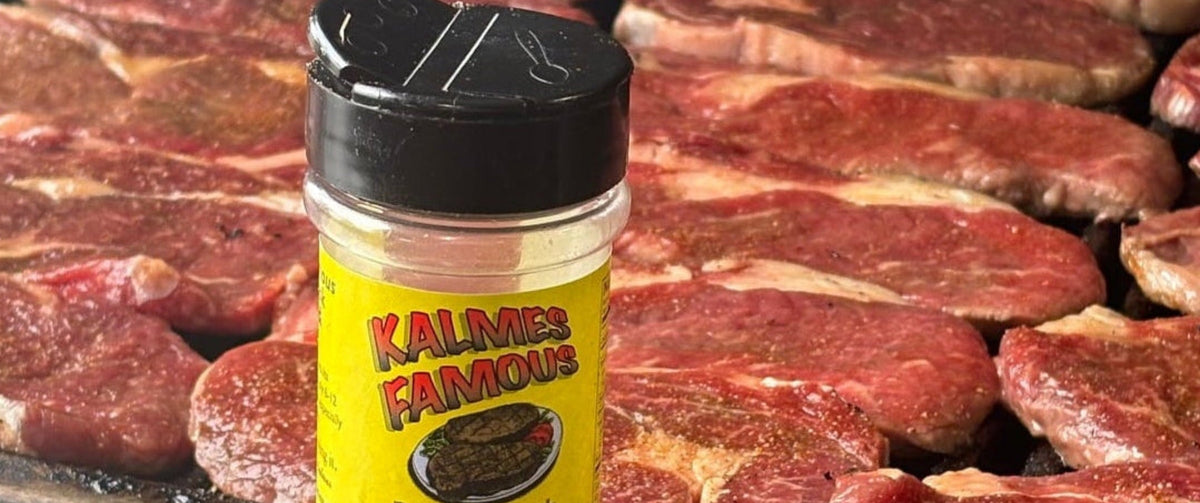 Kalmes Famous® 2-in-1 Seasoning & Meat Tenderizer, 5.5 oz Retail Bottle - Kalmes Foods Co