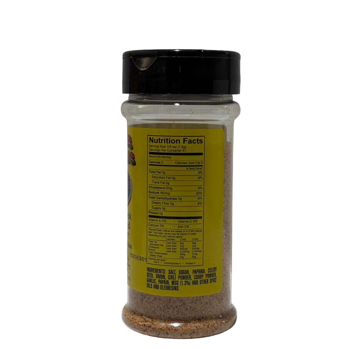 Kalmes Foods 2-in-1 Steak Seasoning and Tenderizer bottle, professional grade meat rub made in Iowa
