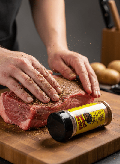 "Kalmes Famous 2-in-1 Steak Seasoning & Tenderizer - Family Recipe - Kalmes Foods