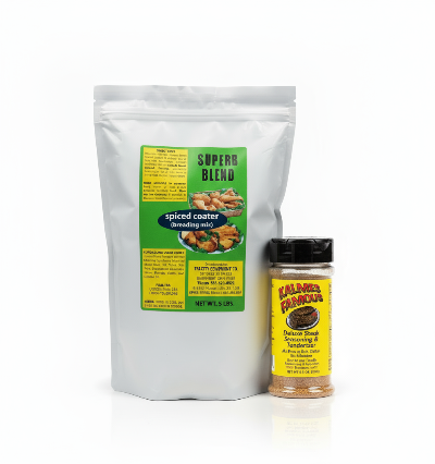 Starter Cooking Bundle - SUPERB BLEND Breading Mix & Steak Seasoning (5oz) - Kalmes Foods