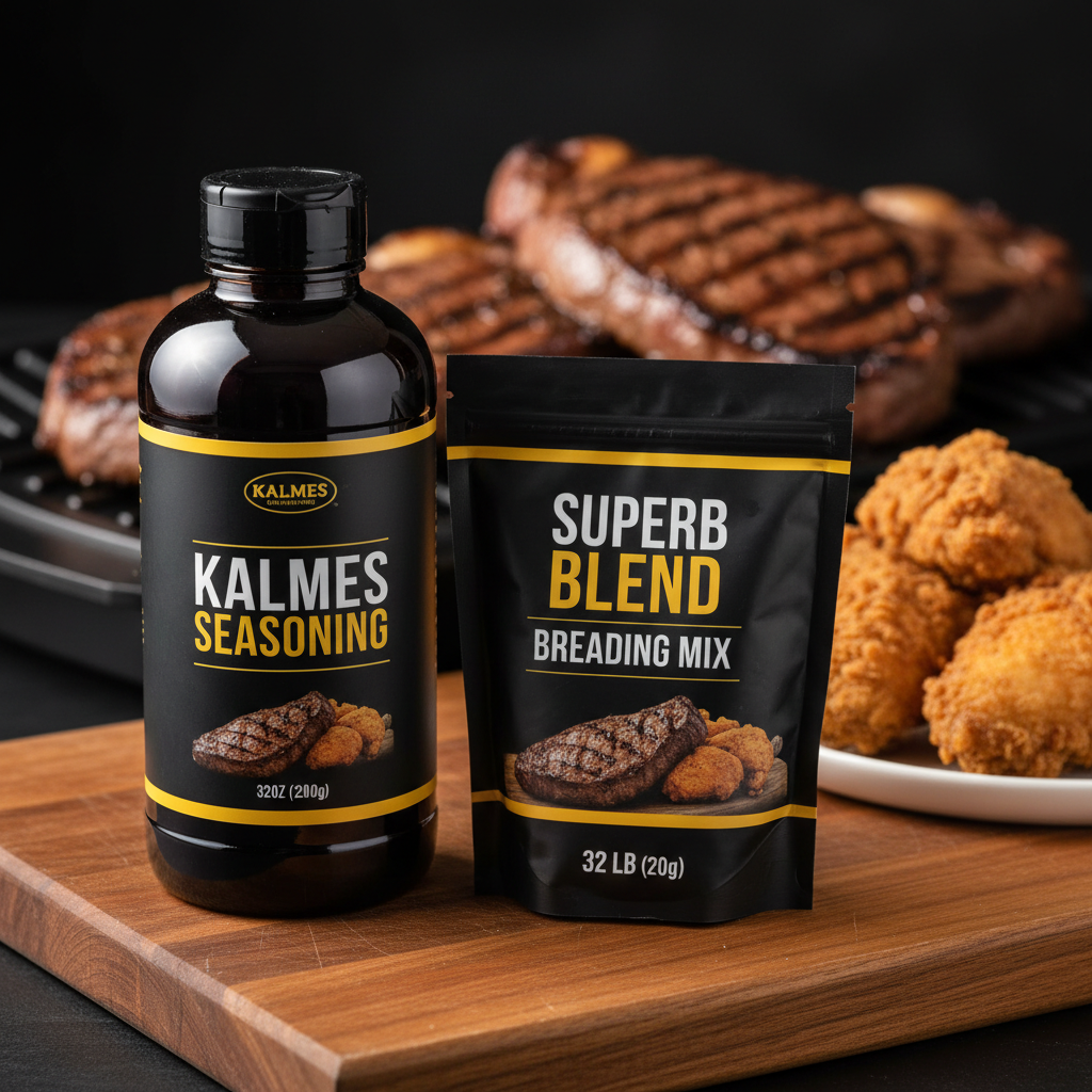 Kalmes Family Size Bundle - 32oz tenderizer and 5lb breading mix for families