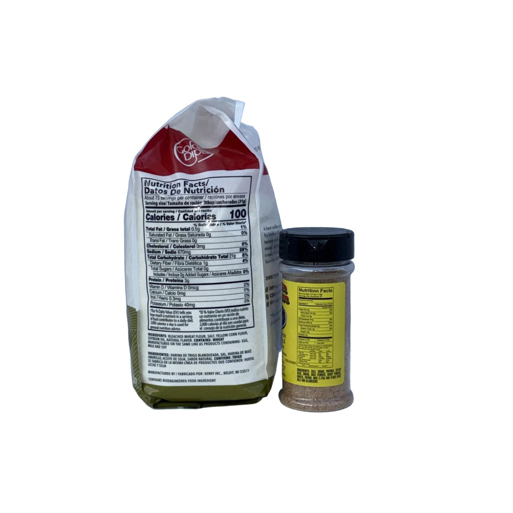 Kalmes 2-in-1 Seasoning & Golden Dipt Breading Kit – Restaurant-Quality Bundle - Kalmes Foods Co