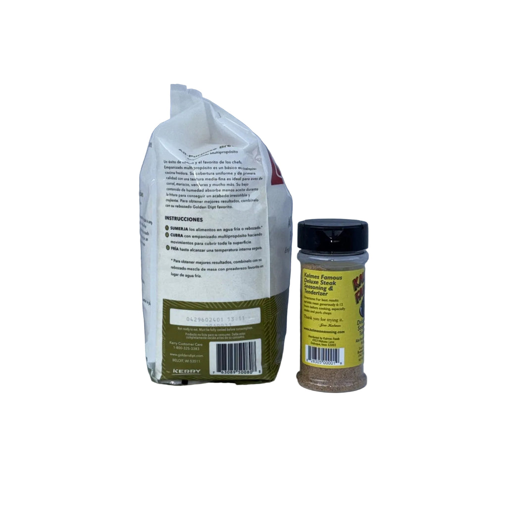 Kalmes 2-in-1 Seasoning & Golden Dipt Breading Kit – Restaurant-Quality Bundle - Kalmes Foods Co
