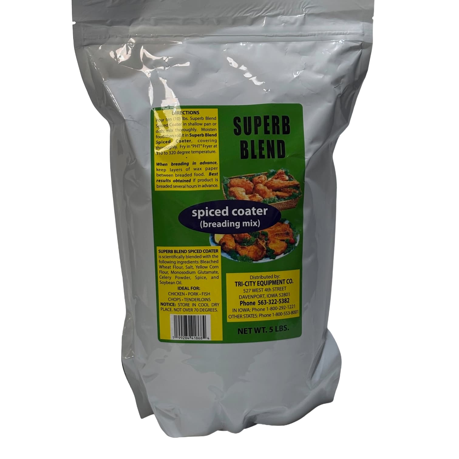 Superb Blend Spiced Coater Breading Mix | Crispy Chicken, Fish & Pork | Kalmes Foods
