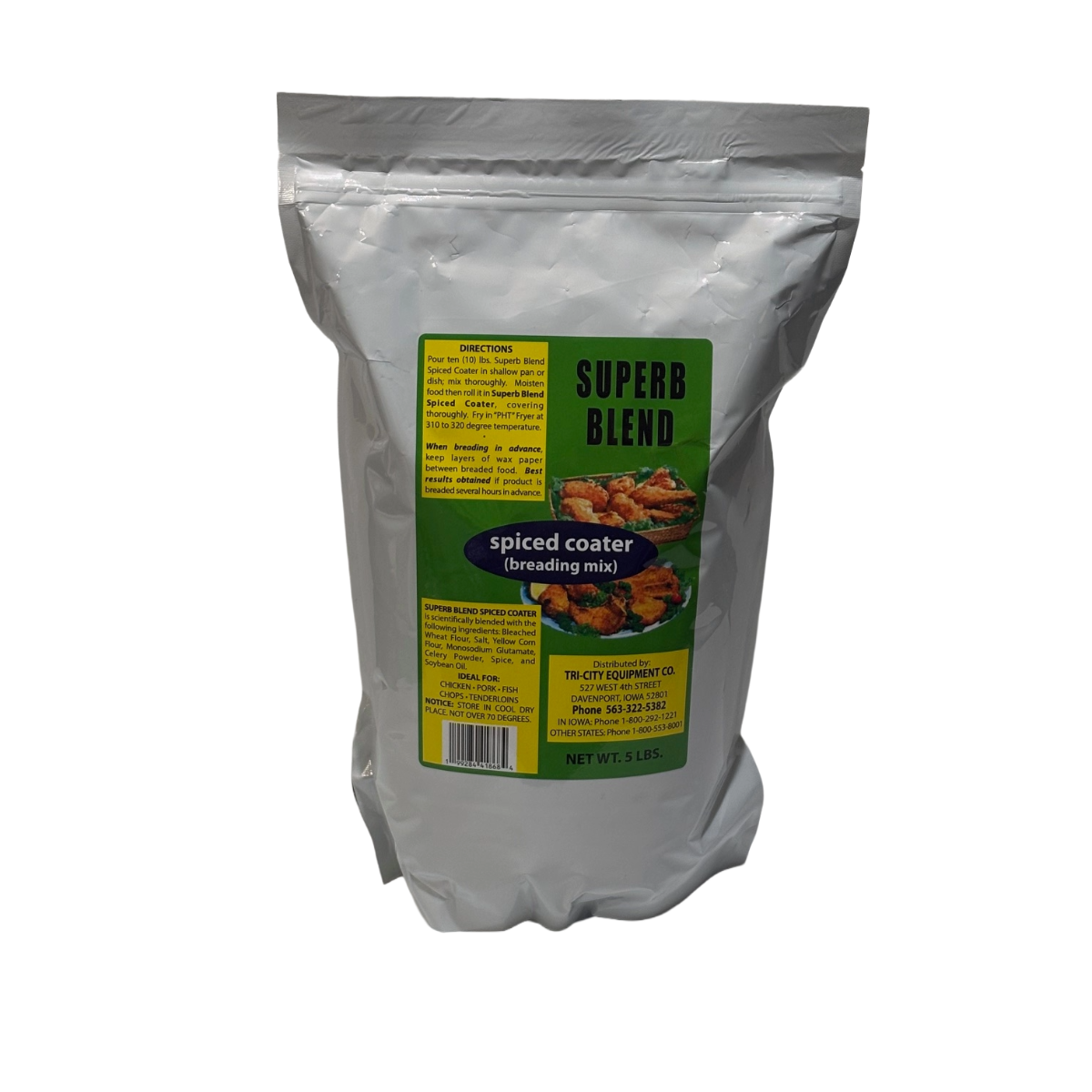 Superb Blend Spiced Coater Breading Mix | Crispy Chicken, Fish & Pork | Kalmes Foods