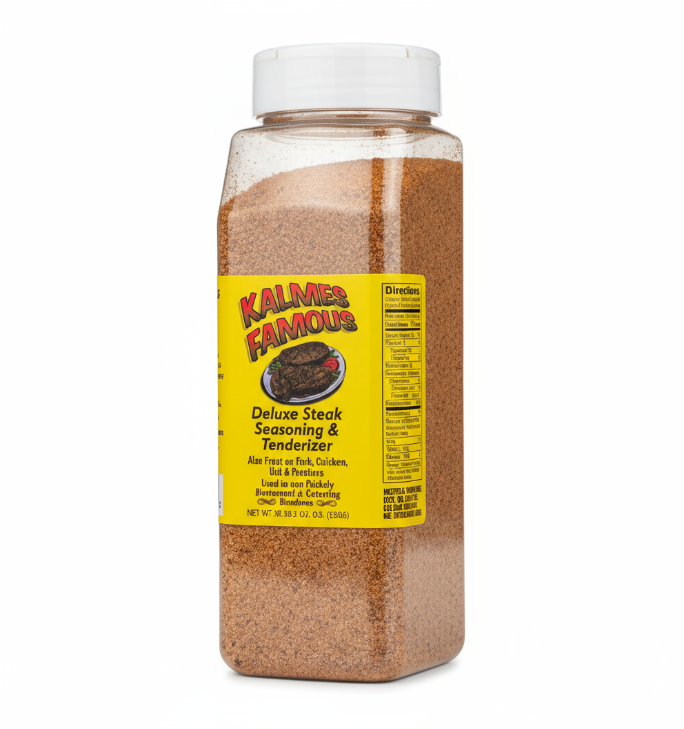 "Kalmes Famous 2-in-1 Steak Seasoning & Tenderizer - Family Recipe - Kalmes Foods