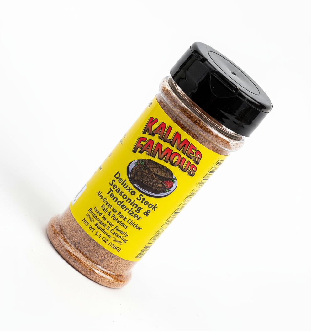 "Kalmes Famous 2-in-1 Steak Seasoning & Tenderizer - Family Recipe - Kalmes Foods