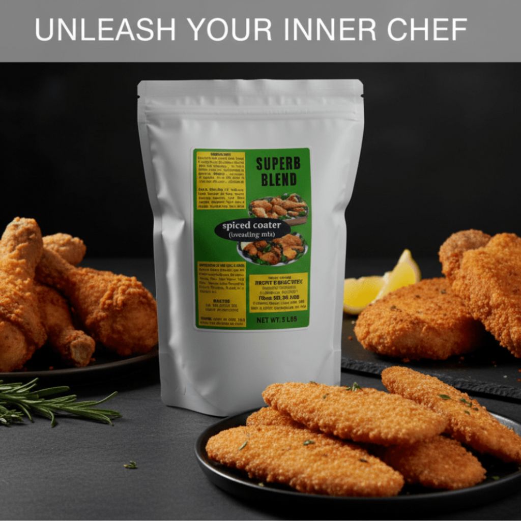 Crispy Coating Mix for Chicken, Pork & Fish" - "Triple Treat Coating Mix - Kalmes Foods